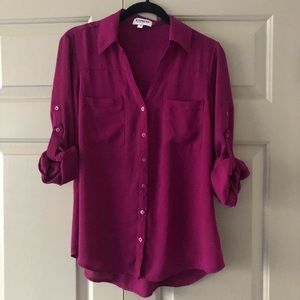 Express Button Down Blouse